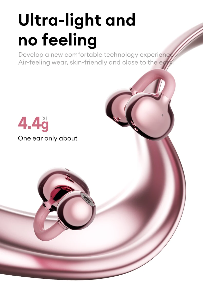 Choice Lenovo LE302 OWS Ear Clip Earphones Wireless Bluetooth 6.0 Headset HD Call Earbuds Low Latency Gaming Headphones New