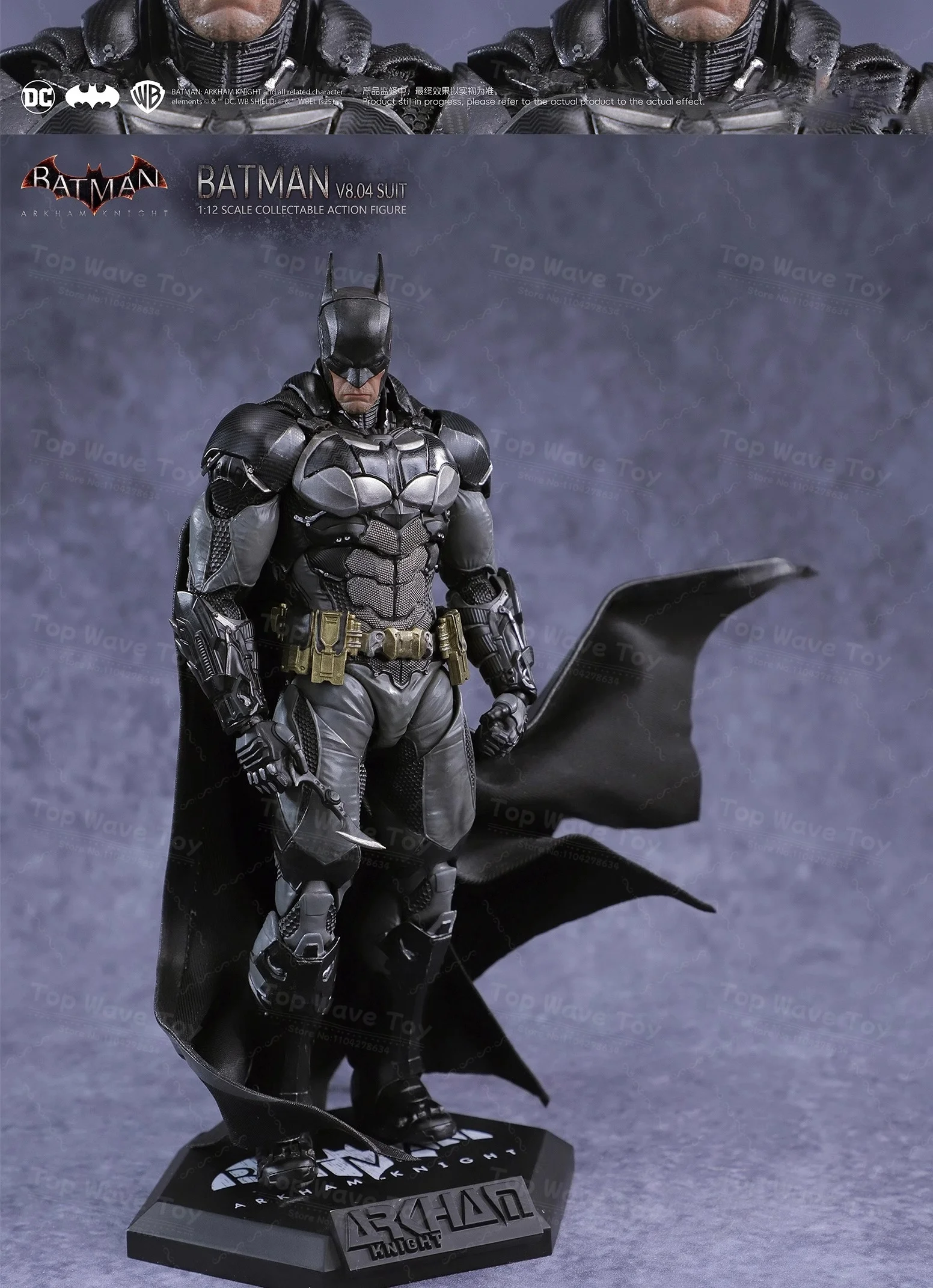 2026 New Stock Batman Arkham Knight Action Figure LPZZ UPF1/12 Scale Soldier Warrior Edition Batman Full Set 6-inches Model Toys