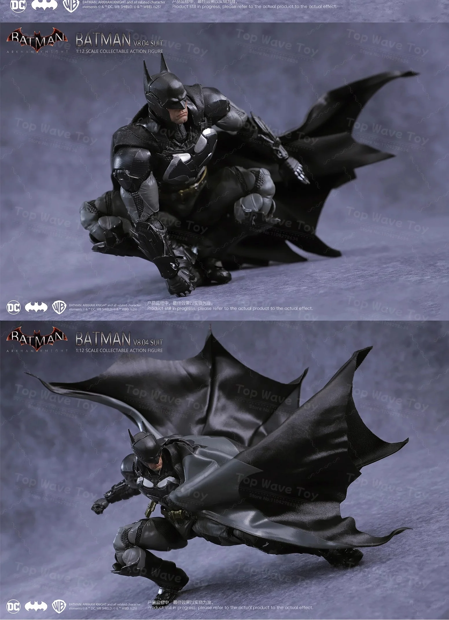 2026 New Stock Batman Arkham Knight Action Figure LPZZ UPF1/12 Scale Soldier Warrior Edition Batman Full Set 6-inches Model Toys