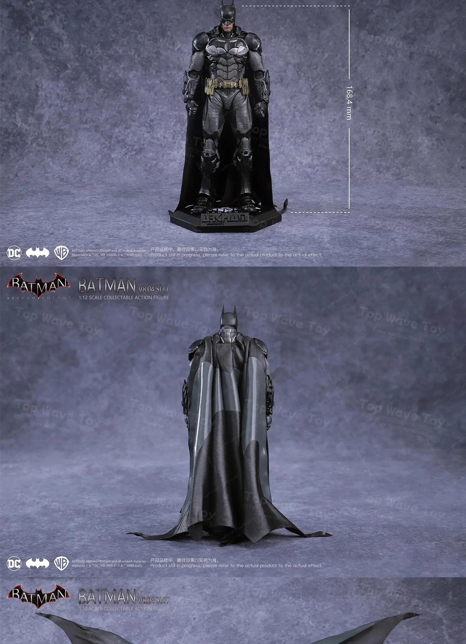 2026 New Stock Batman Arkham Knight Action Figure LPZZ UPF1/12 Scale Soldier Warrior Edition Batman Full Set 6-inches Model Toys