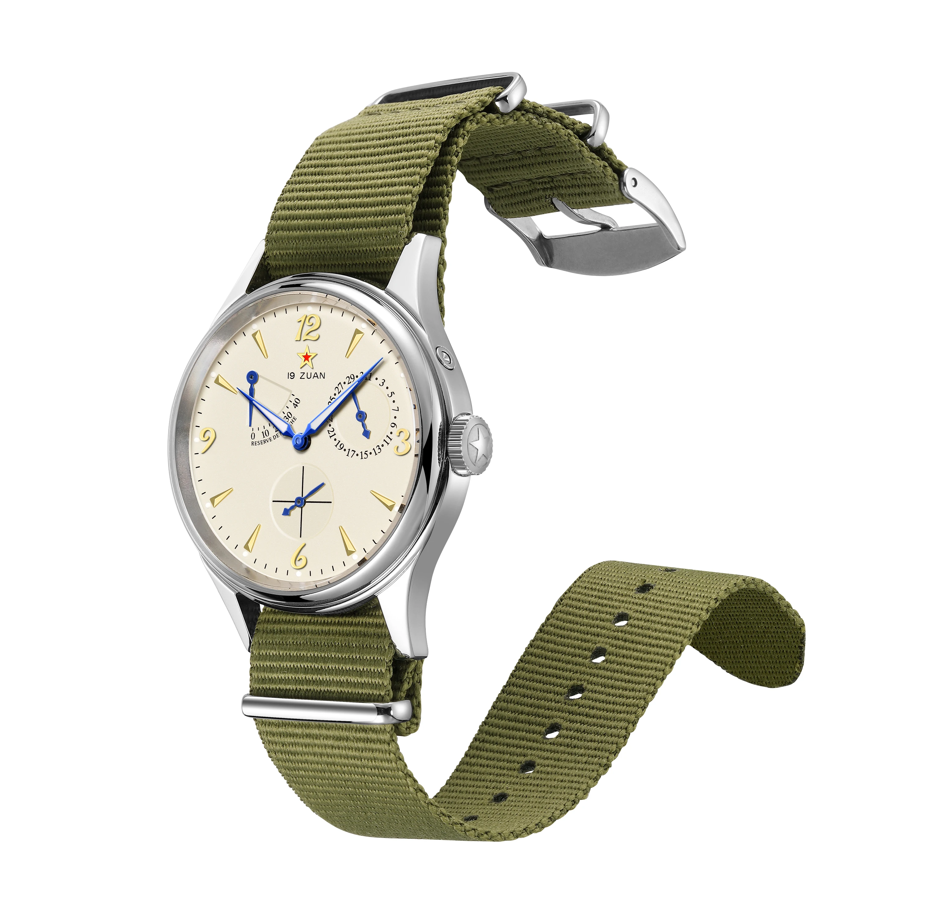 Seagull Mens 1963 Pilot Watch 40mm ST1780 Automatic Mechanical Movement Sapphire Crystal Retro Style Water Resistant 50m