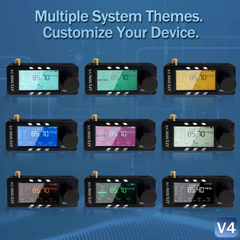 AMNVOLT V4 ATS MINI SI4732 Radio ALL Band DSP Radio FM AM SSB LSB USB Receiver with Added the Wired Headphone Feature