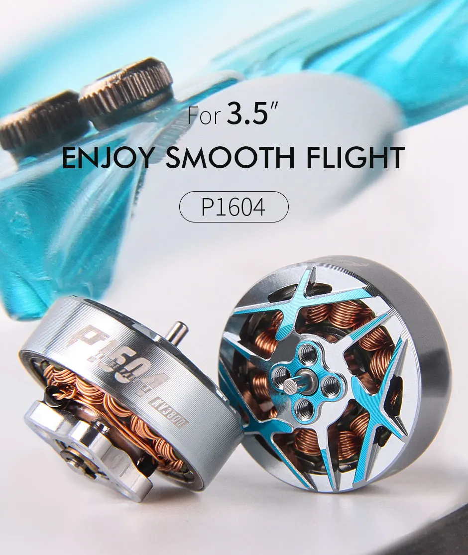 4PCS T-MOTOR P1604 KV2850 6S/KV3800 4S Brushless Motor 1.5mm Shaft 9*9mm Holes For RC FPV Freestyle 3.5inch Sub 250g Drone