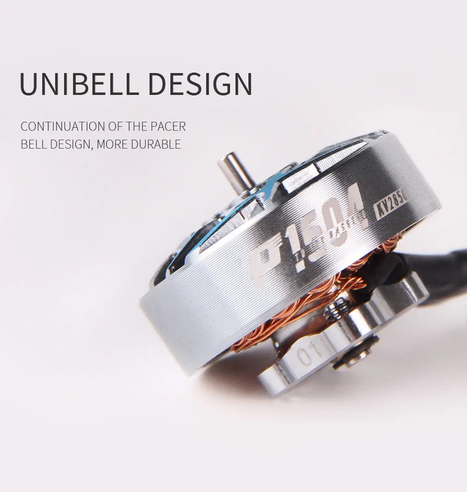 4PCS T-MOTOR P1604 KV2850 6S/KV3800 4S Brushless Motor 1.5mm Shaft 9*9mm Holes For RC FPV Freestyle 3.5inch Sub 250g Drone