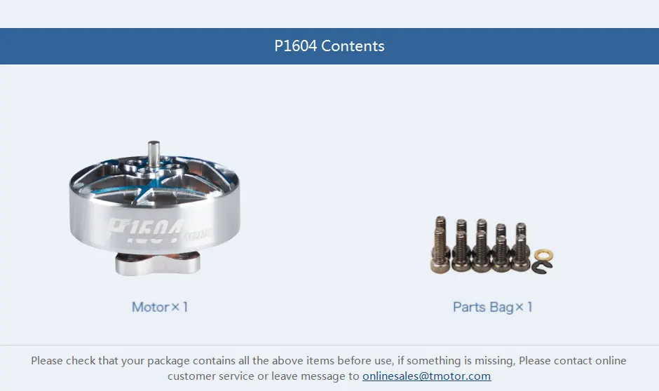 4PCS T-MOTOR P1604 KV2850 6S/KV3800 4S Brushless Motor 1.5mm Shaft 9*9mm Holes For RC FPV Freestyle 3.5inch Sub 250g Drone