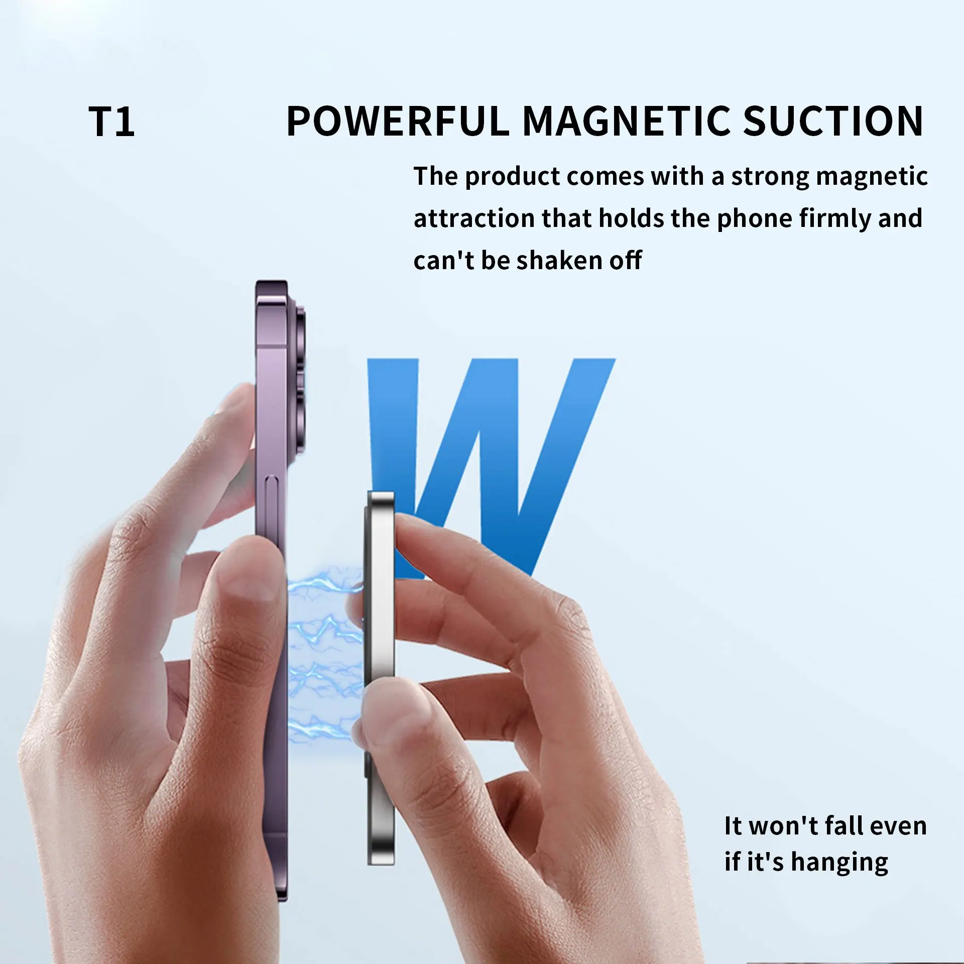 Magnetic Cell Phone Vlog Self Timer Monitor Screen Using Rear Camera Monitor For Live Streaming Creating Content Self-Timer