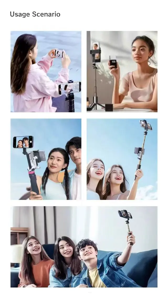 Magnetic Cell Phone Vlog Self Timer Monitor Screen Using Rear Camera Monitor For Live Streaming Creating Content Self-Timer