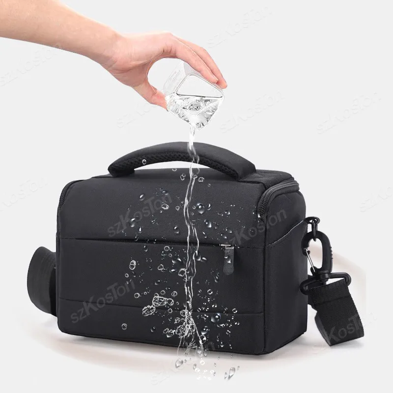 DSLR Camera Bag Handbags Nylon Shoulder Bag Camera Case Portable Cameras Bag for Sony Nikon Canon Panasonic Fuji SLR Camera