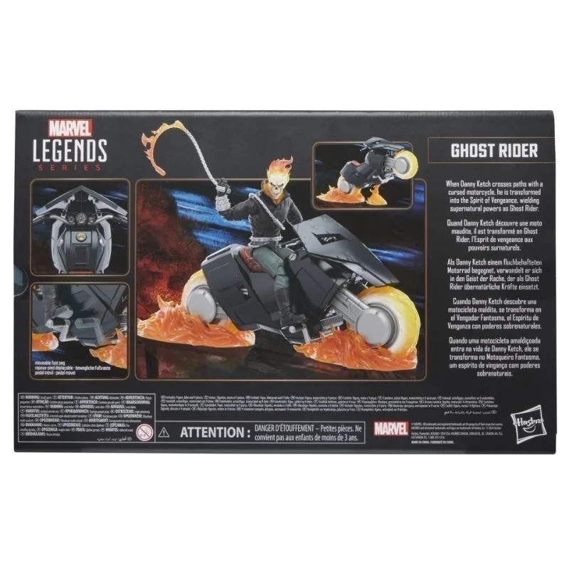 Ghost Rider And Motorcycle Battle Car 85th Anniversary Series 6-Inch Marvel Legends Action Figure Model Gift