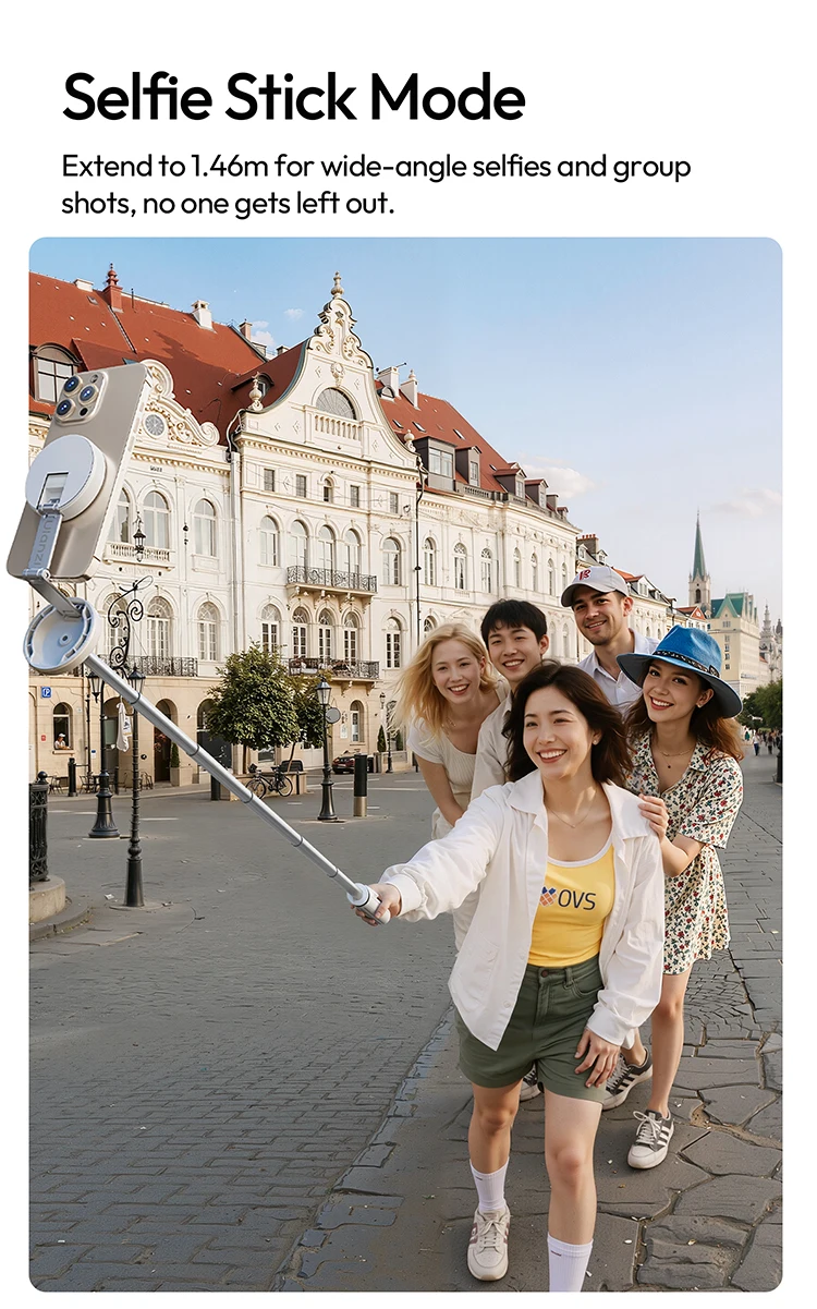 Ulanzi MT85 1.5M Upgrade Magsafe Phone Tripod for Iphone 17 16 15 Android Automatic Tripod Selfie Stick for Smartphone Vlog Live