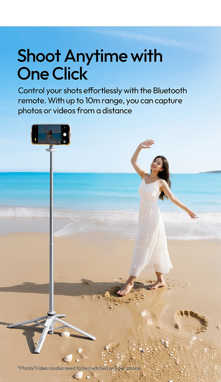 Ulanzi MT85 1.5M Upgrade Magsafe Phone Tripod for Iphone 17 16 15 Android Automatic Tripod Selfie Stick for Smartphone Vlog Live