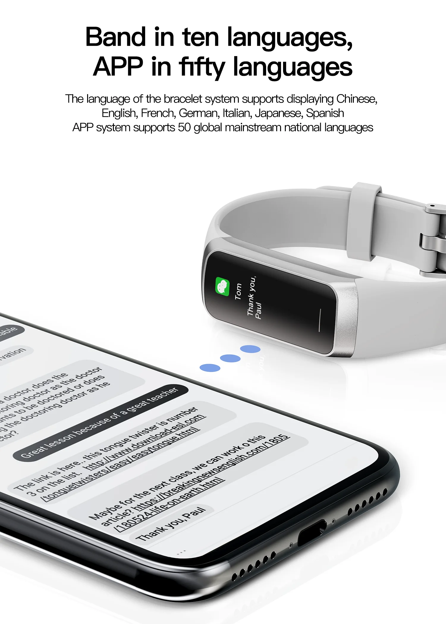 LIGE 1.1 Inch Amoled Heart Rate Monitor Smart Bracelet Wristband Slim Smart Watch Men Women Waterproof  Fitness Tracker Band