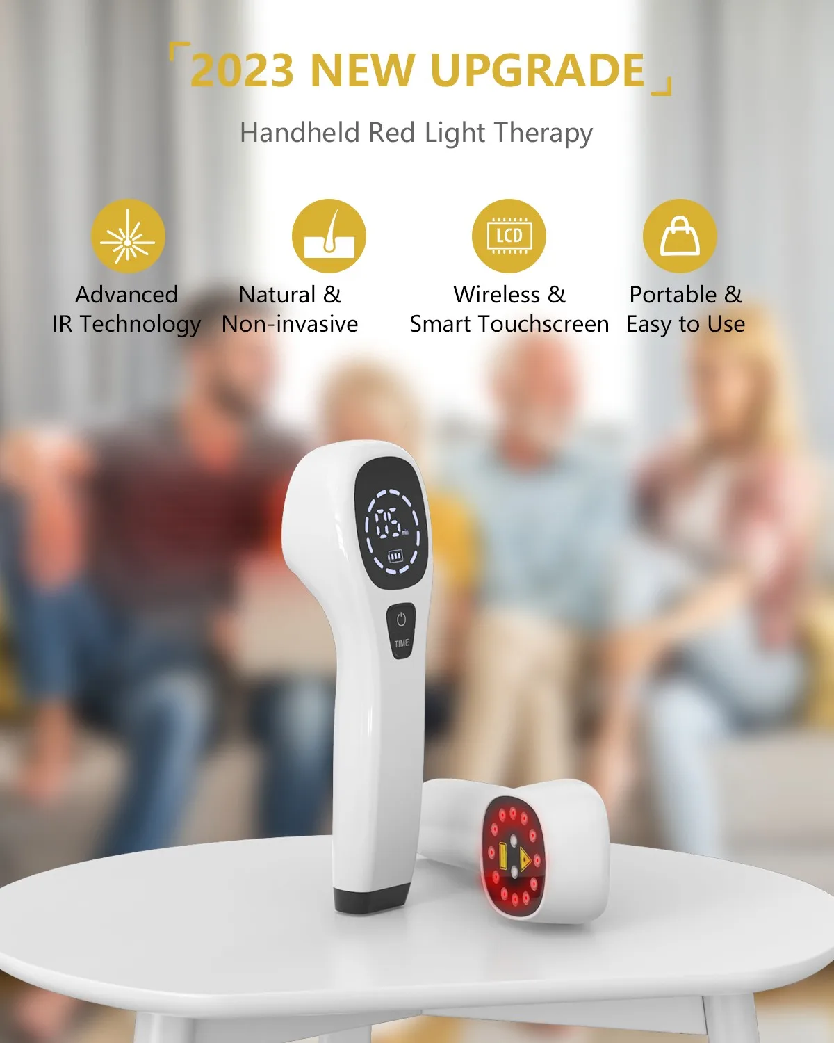 2x808nm Cold Laser Therapy Device for Body Pain Relief Free Glasses No Bag Phototherapy Equipment for Arthritis Tennis Elbow Pet