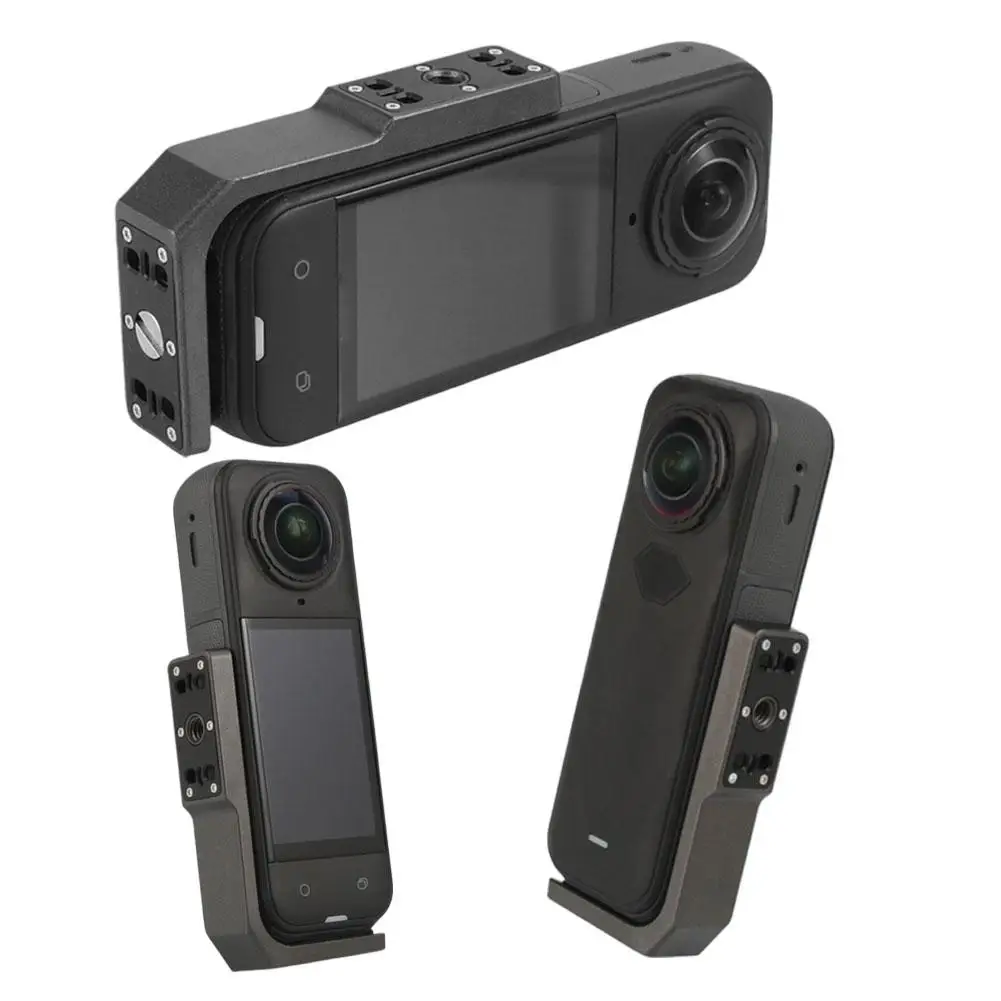 Horizontal-vertical L-shaped Bracket for Insta360 X5 Quick-release Mount with 1/4 Interface for Insta360 X5/X4/X3 Accessories