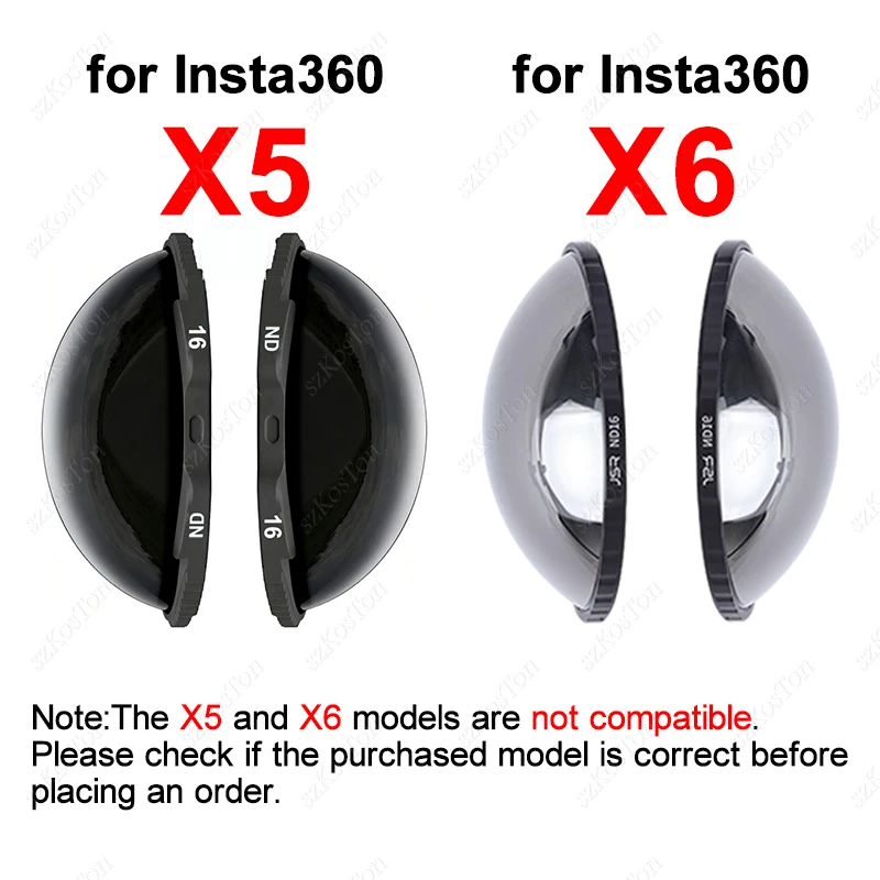 For Insta360 X6 X5 ND Filters ND16 ND32 ND64 Cinematic Motion Blur Tempered Glass Filter For Insta 360 Action Camera Accessories