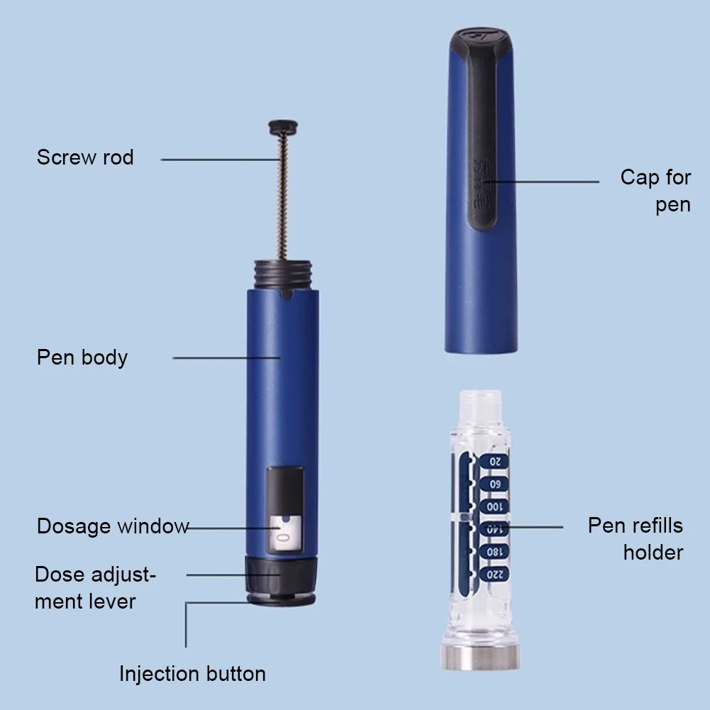 Portable Insulin Injection Pen Novo Nord Ganli 3ml Insulin Glargine Insulin Lilly Syringe Sanofi Gear Adjustment Pen