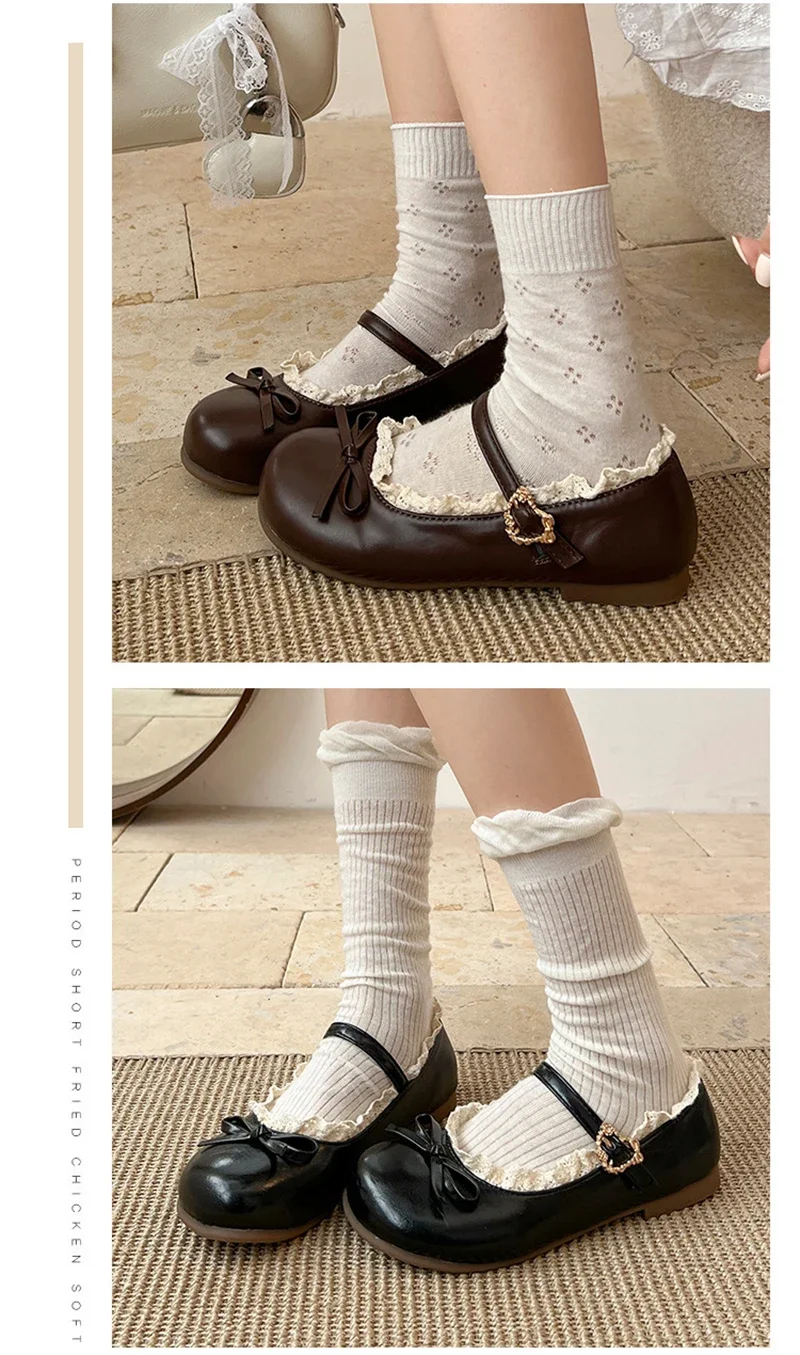 2026 Spring Cute Women Flats Round Toe Ladies Casual Ballet Shoes Comfort Soft Leather Dress Ballerinas Shoes
