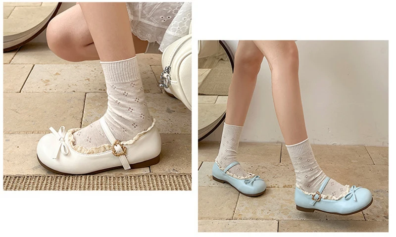 2026 Spring Cute Women Flats Round Toe Ladies Casual Ballet Shoes Comfort Soft Leather Dress Ballerinas Shoes