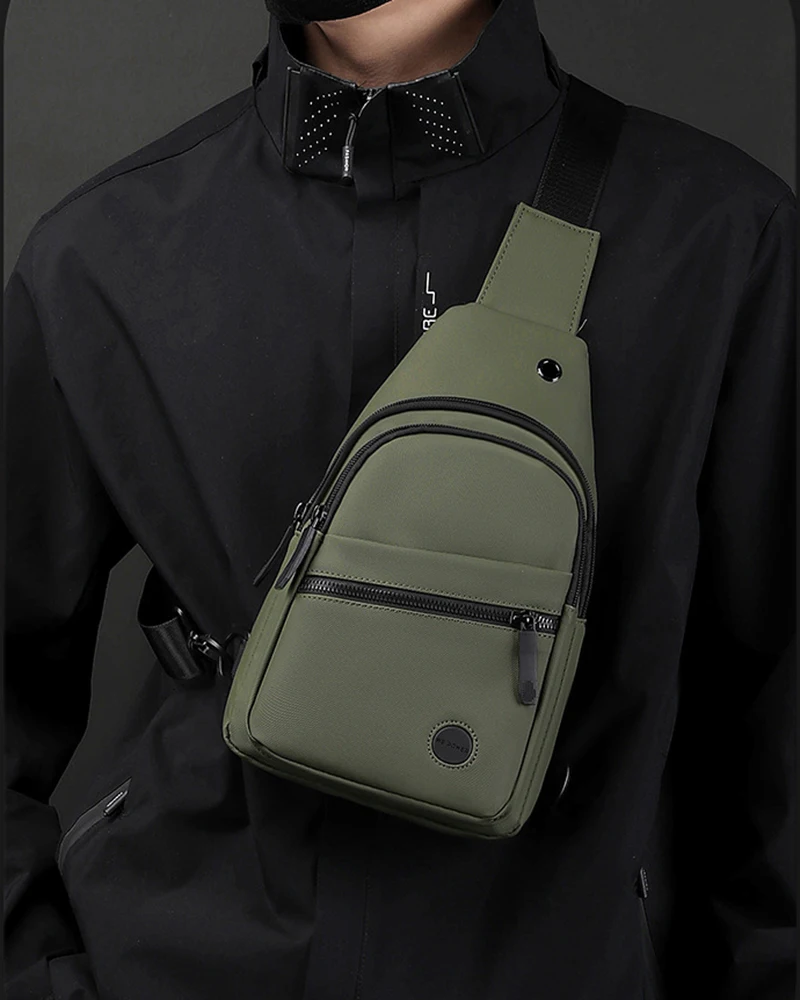 Men Cross Body Bag Sling Backpack Travel Fashion Outdoor Sports Waterproof Nylon Male Purse Side Shoulder Chest Messenger Bag