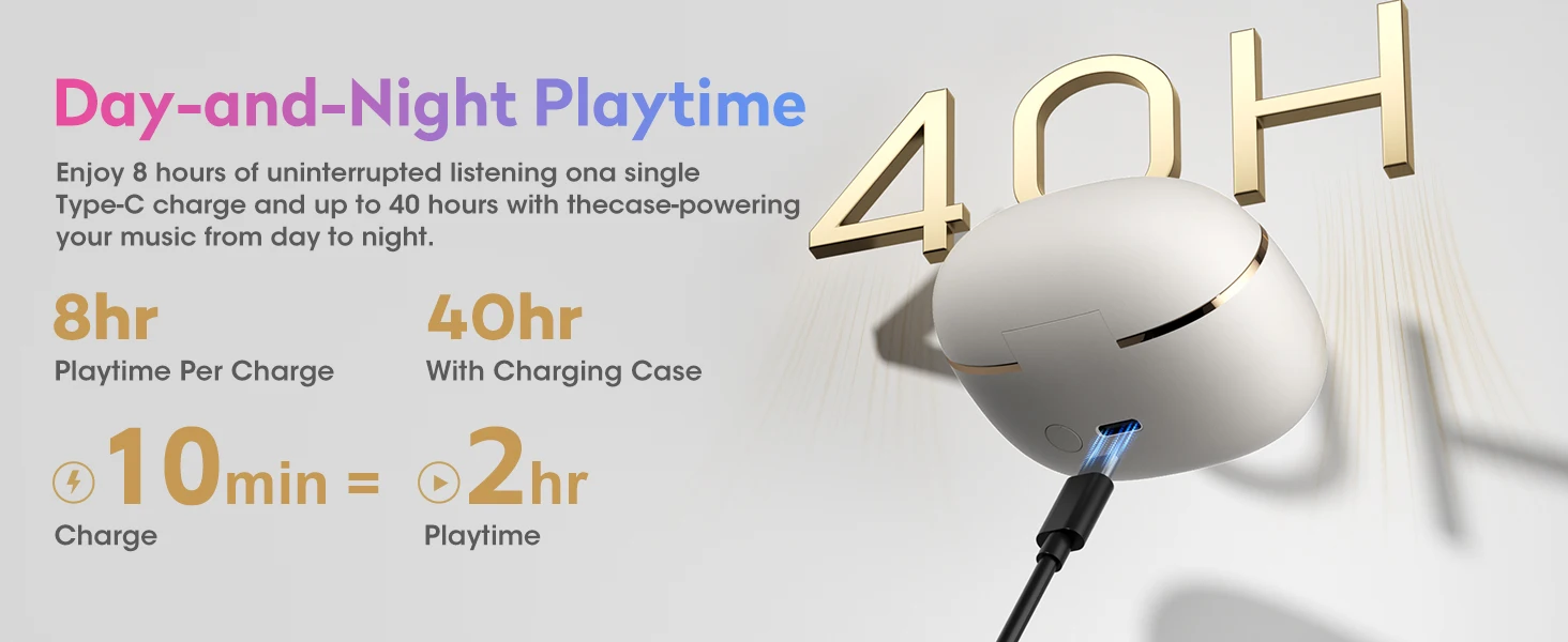 Ortizan OHAYO-A7 Clip On Earbuds, Lightweight Comfort Open Ear Headphones, Wireless Sports Headphones with ENC AI 4 Mics Calls