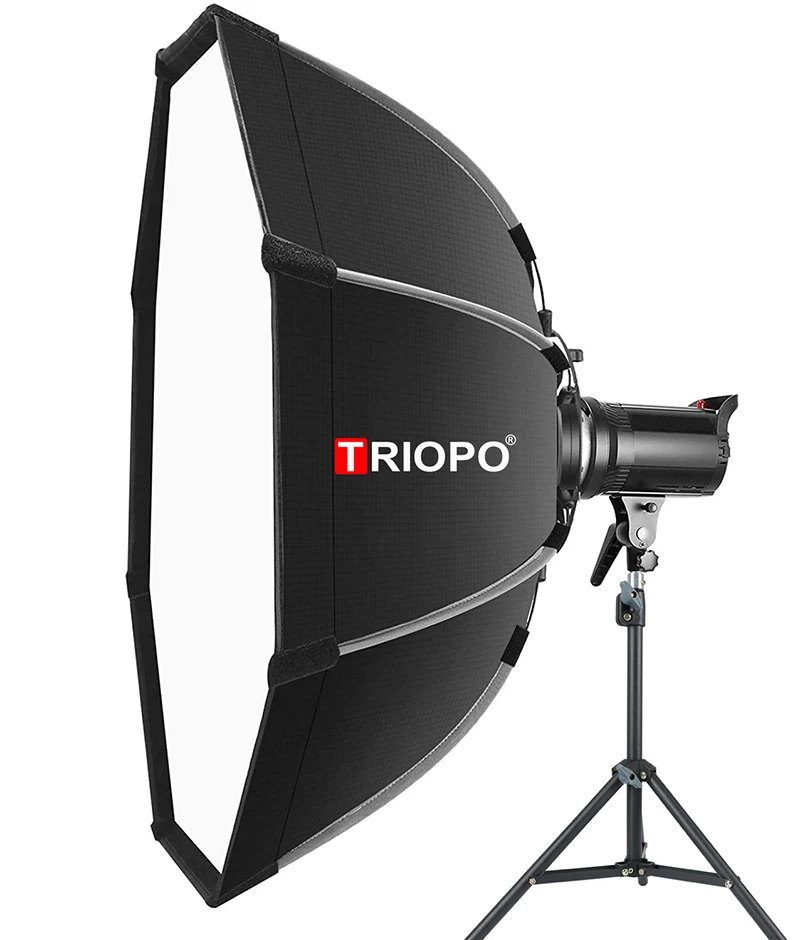 Triopo 90cm Photo Portable Bowens Mount Softbox W/ Honeycomb Grid K90 Octagon Umbrella Outdoor Soft Box for Godox Jinbei Strobe