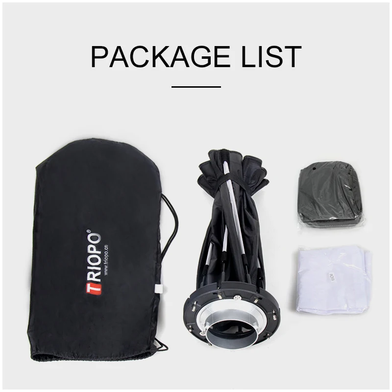 Triopo 90cm Photo Portable Bowens Mount Softbox W/ Honeycomb Grid K90 Octagon Umbrella Outdoor Soft Box for Godox Jinbei Strobe