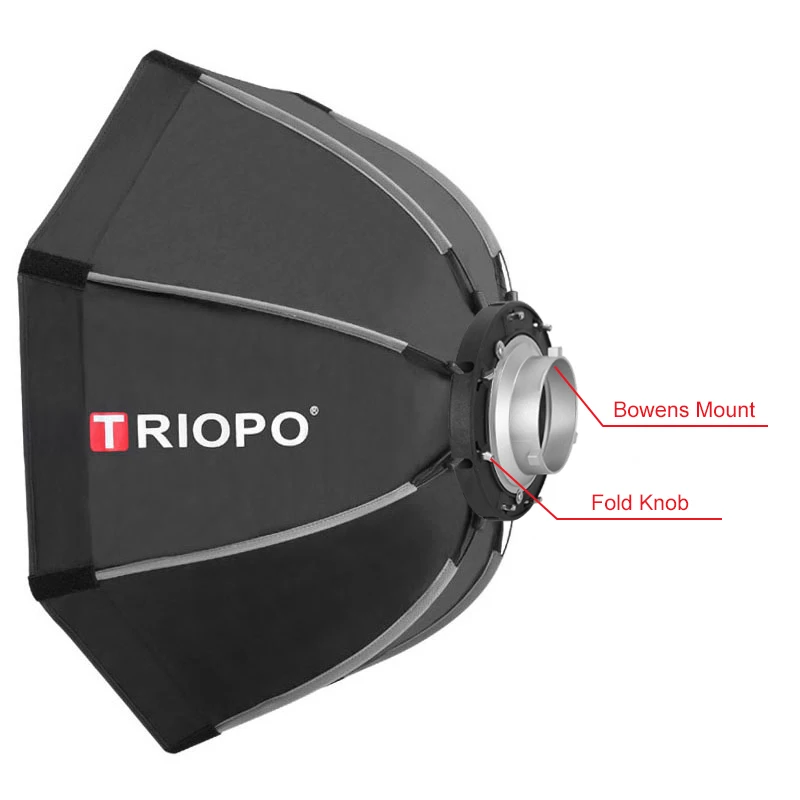 Triopo 90cm Photo Portable Bowens Mount Softbox W/ Honeycomb Grid K90 Octagon Umbrella Outdoor Soft Box for Godox Jinbei Strobe