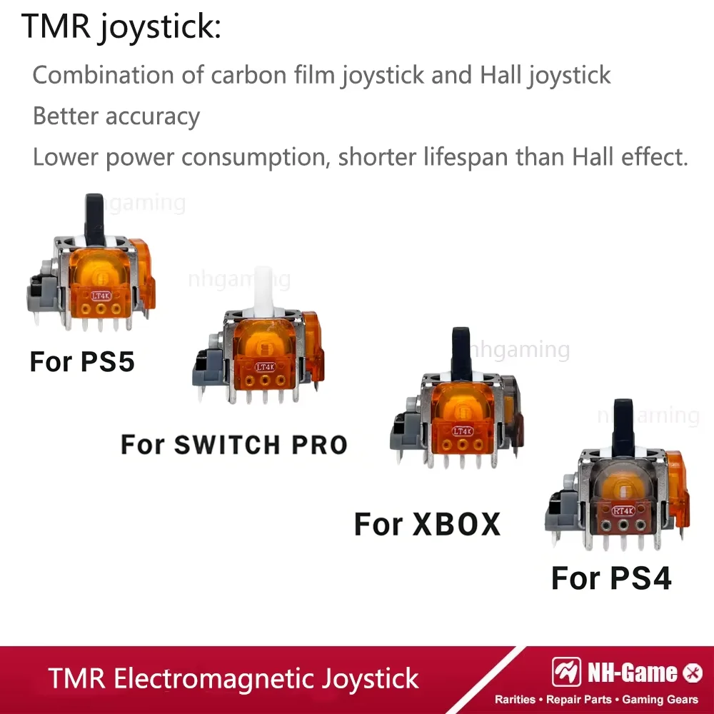 10PCS/20PCS GINFULL TMR Electromagnetic Joystick  For PS5 Gamepad 3D Analog Stick Sensor Module For Ps4 For Xbox One Controller