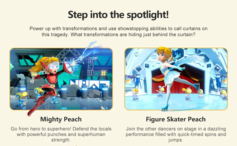 Princess Peach : Showtime! Nintendo Switch Game Deals 100% New and Original Physical Game Card 1 Player Game for Nintendo Switch