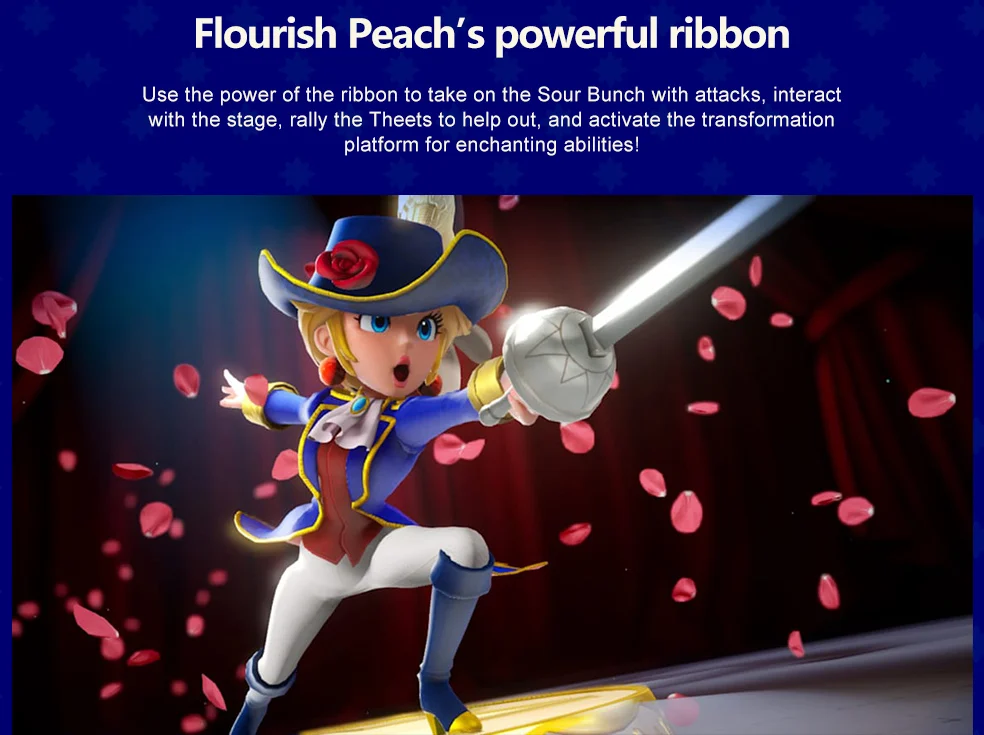 Princess Peach : Showtime! Nintendo Switch Game Deals 100% New and Original Physical Game Card 1 Player Game for Nintendo Switch
