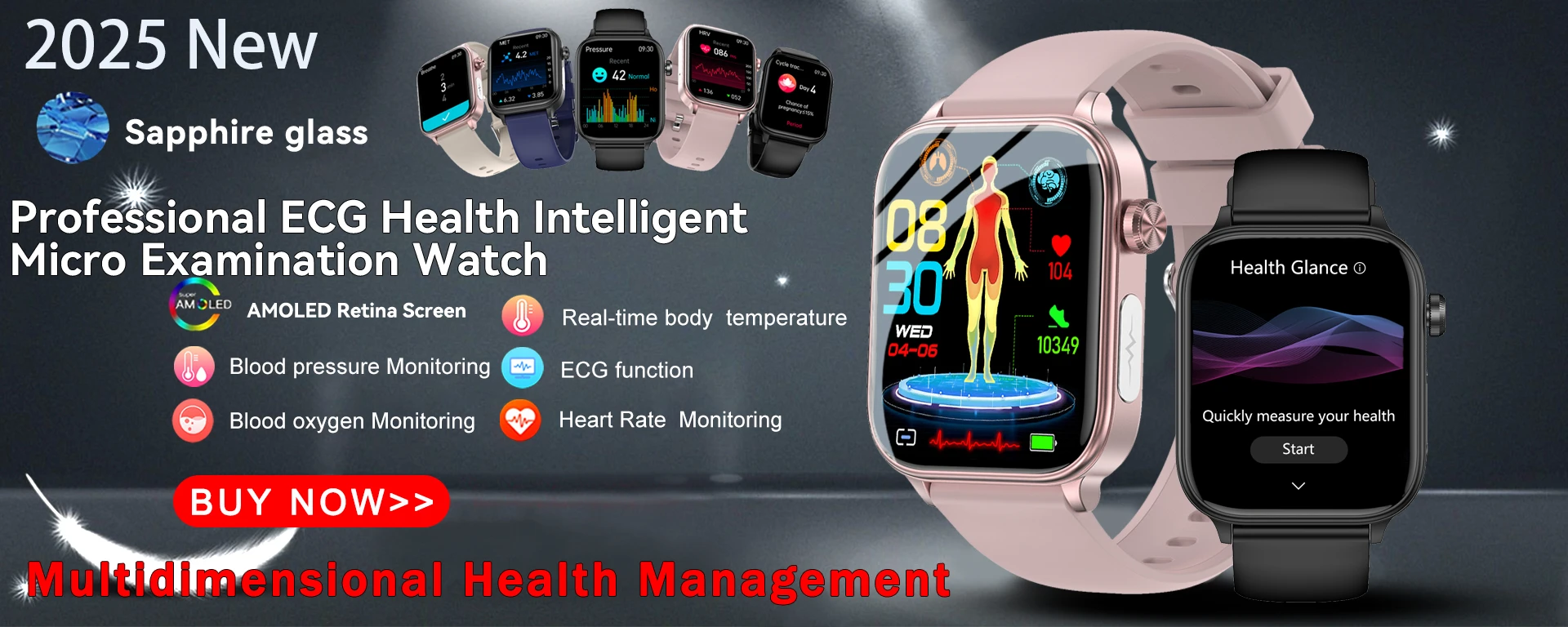 2025 New For XIAOM1 ECG+PPG Blood Fat Uric Acid Health Smartwatch Men Women Heart Rate Blood Pressure Bluetooth Call Smart Watch