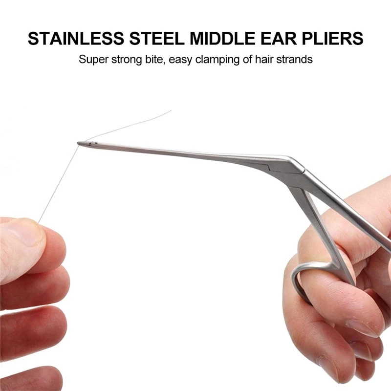 Ear Wax Pick Tongs Earwax Remover Micro Alligator Crocodile Forceps Earpick Nose Operational Cleaner Clip Tweezers Tool