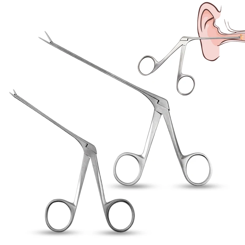 Ear Wax Pick Tongs Earwax Remover Micro Alligator Crocodile Forceps Earpick Nose Operational Cleaner Clip Tweezers Tool
