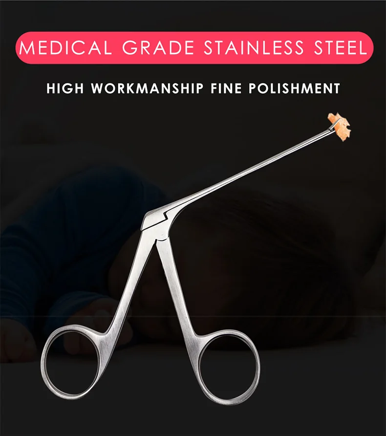 Ear Wax Pick Tongs Earwax Remover Micro Alligator Crocodile Forceps Earpick Nose Operational Cleaner Clip Tweezers Tool