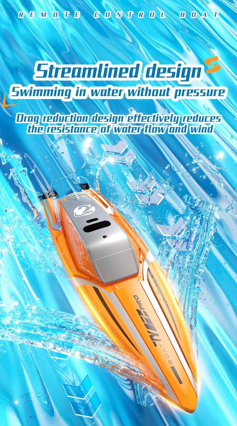 Children'S Mini Portable Electric Rc Boat 2.4Ghz High Speed Ship Water Outdoor Toy With Lighting Kids Adults Gifts Toys for Boys