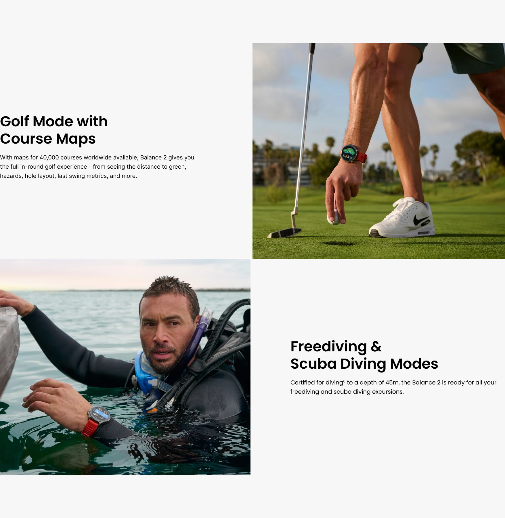 Amazfit Balance 2 Smartwatch 47mm Up To 21 Days of Battery Life 170+Multi-Sports Workouts Smart Watch