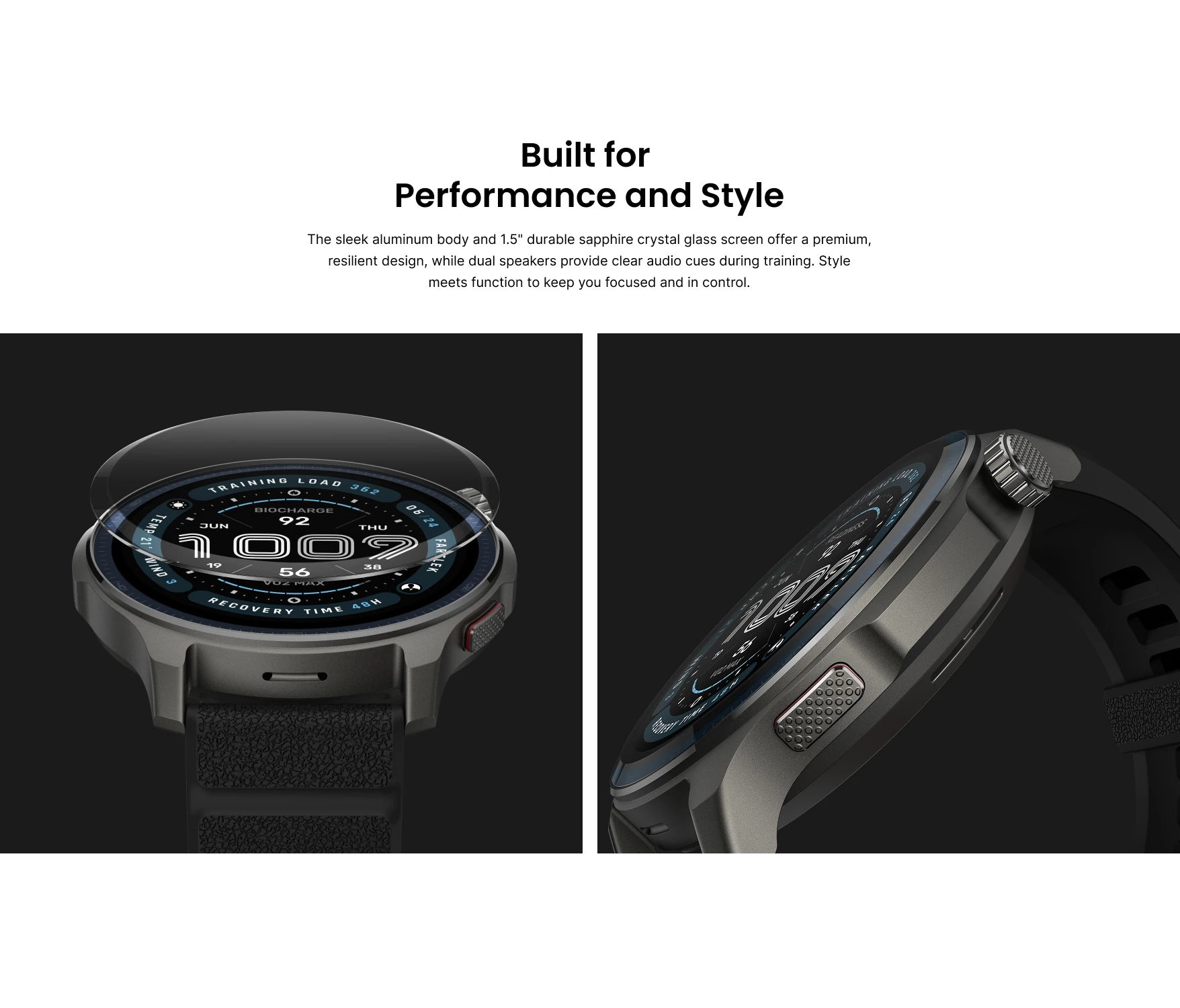 Amazfit Balance 2 Smartwatch 47mm Up To 21 Days of Battery Life 170+Multi-Sports Workouts Smart Watch