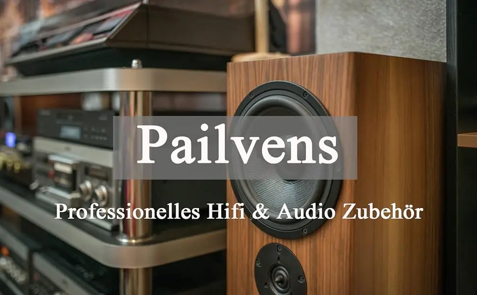 Pailvens Loudspeaker Spikes Set of 8 Loudspeaker Feet Height Adjustable Copper Alloy Subwoofer Spikes with 16x Adhesive Pads