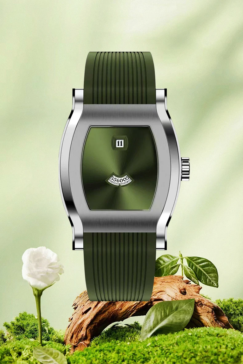 Luxury New Fashion Specht & Söhne Retro Square Men's Watch Seagull Jump Hour Mechanical Watches Sapphire Crystal 50M Waterproof