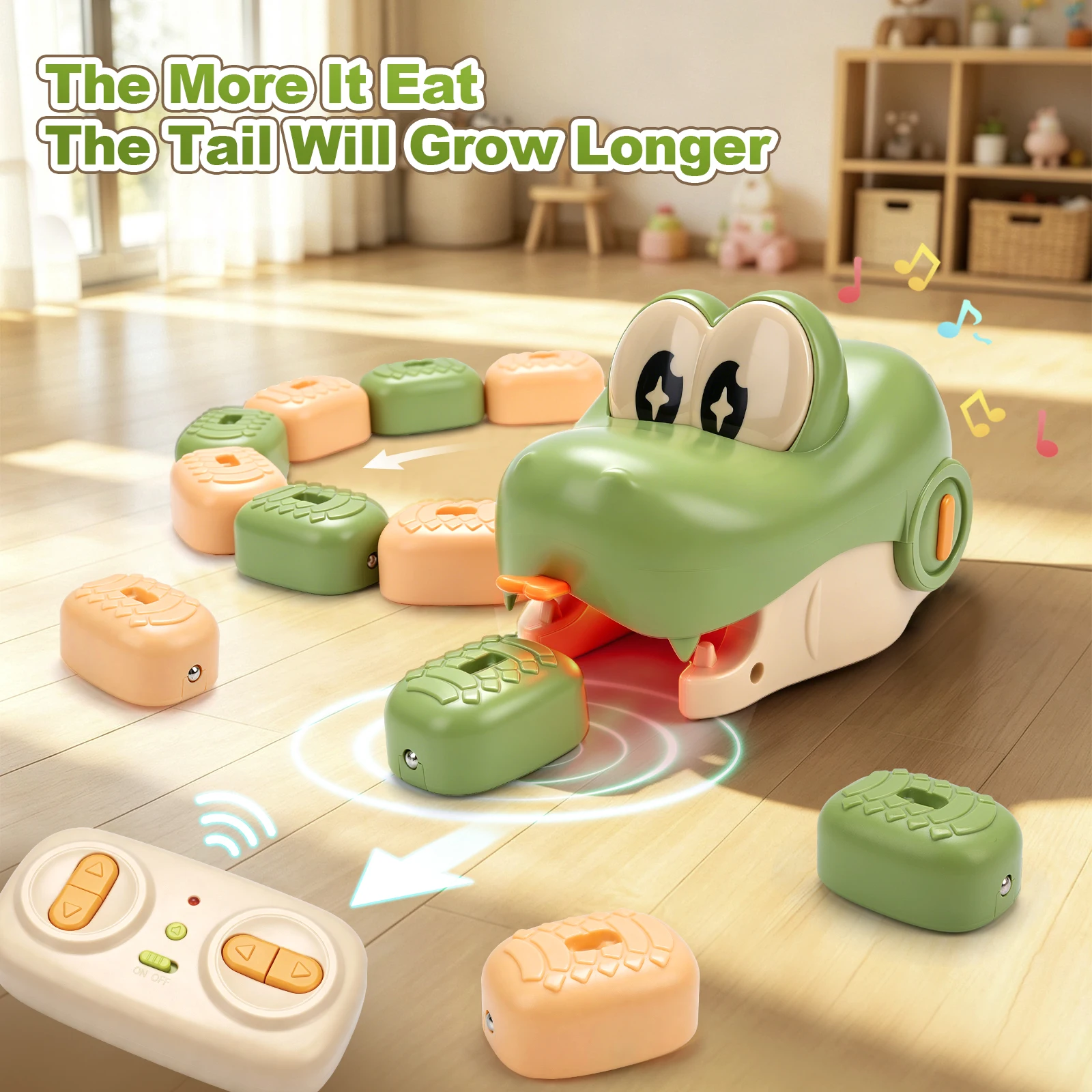 Remote Control Magnetic Greedy Snake Toys Dual Player Battle Greedy Bean Interactive Game Eating Snake Educational Toy Xmas Gift