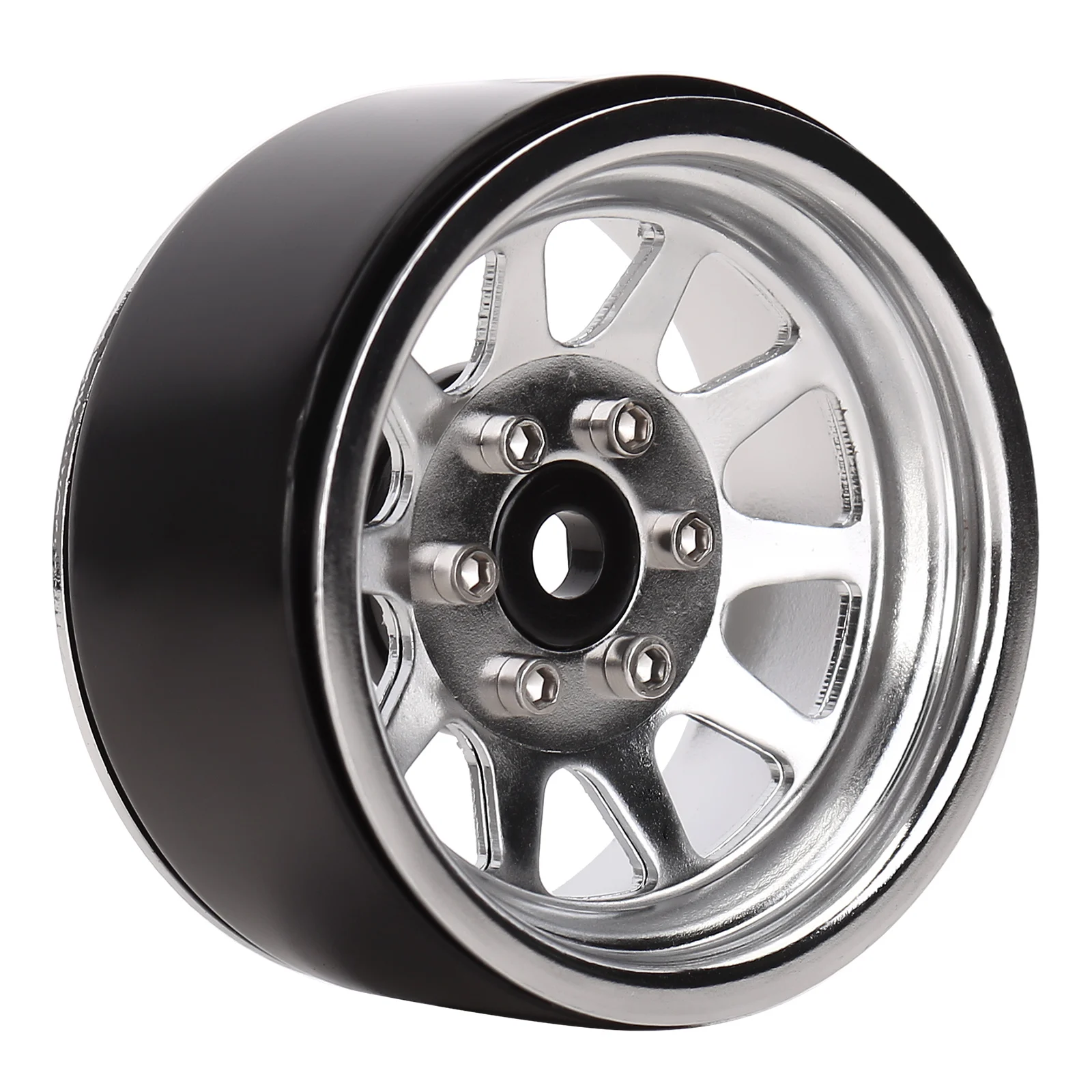 INJORA 116g/pcs Metal Alloy 1.9 Beadlock Wheel Rims for 1:10 RC Crawler Axial SCX10 AXI03007 90046 TRX4 Redcat GEN8 (W1909)