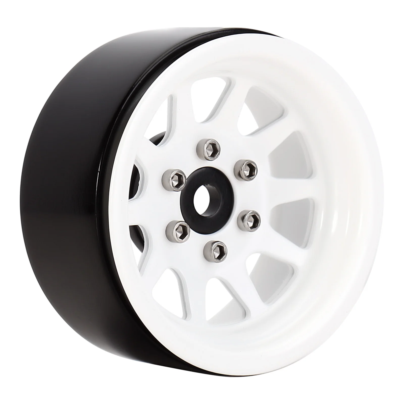 INJORA 116g/pcs Metal Alloy 1.9 Beadlock Wheel Rims for 1:10 RC Crawler Axial SCX10 AXI03007 90046 TRX4 Redcat GEN8 (W1909)