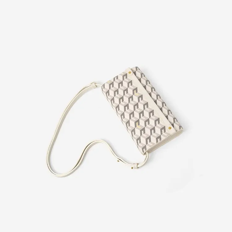 Diego Shoulder Bag Women Fashion Cubic Garden Monogram Print Luxury Designer Crossbody Bag Envelope Clutch Bag with Card Slots
