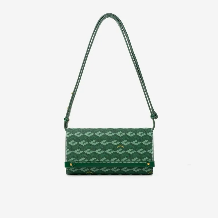 Diego Shoulder Bag Women Fashion Cubic Garden Monogram Print Luxury Designer Crossbody Bag Envelope Clutch Bag with Card Slots