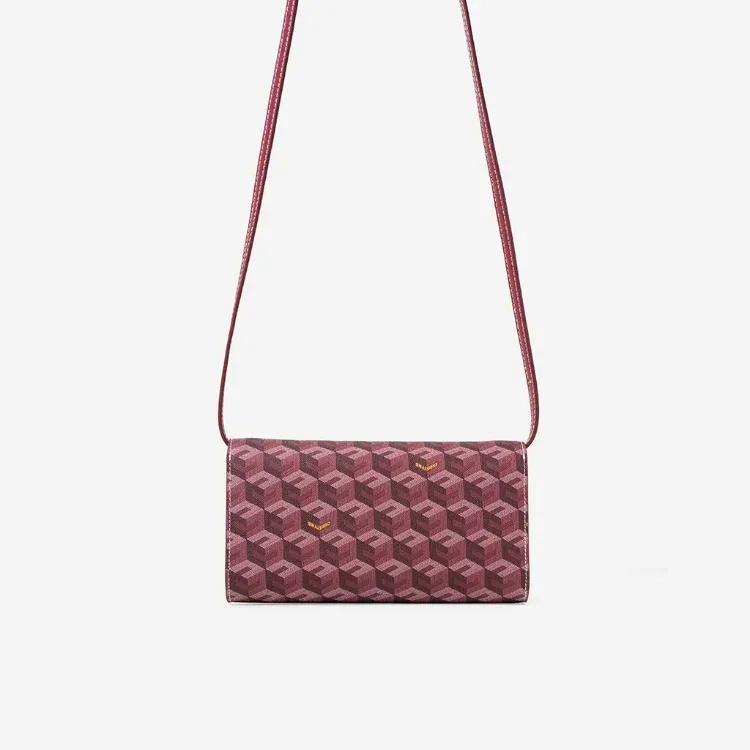 Diego Shoulder Bag Women Fashion Cubic Garden Monogram Print Luxury Designer Crossbody Bag Envelope Clutch Bag with Card Slots