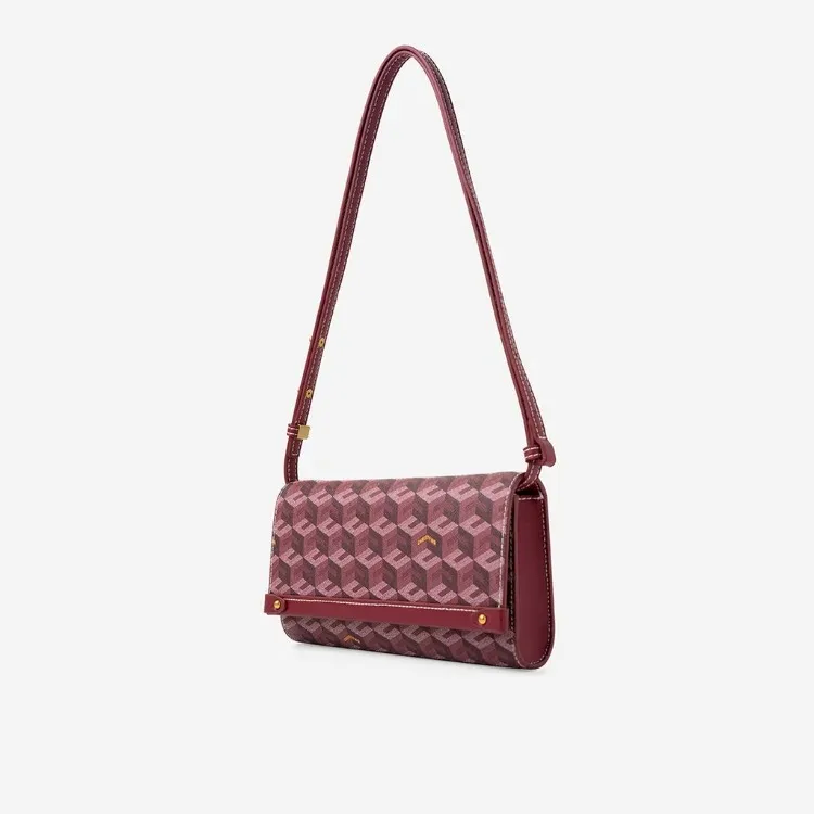 Diego Shoulder Bag Women Fashion Cubic Garden Monogram Print Luxury Designer Crossbody Bag Envelope Clutch Bag with Card Slots