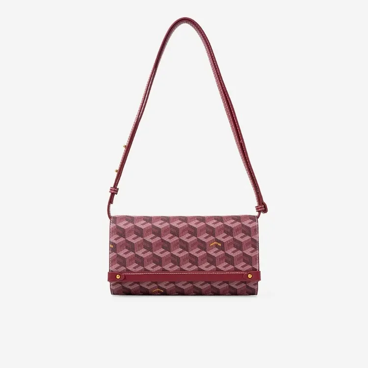 Diego Shoulder Bag Women Fashion Cubic Garden Monogram Print Luxury Designer Crossbody Bag Envelope Clutch Bag with Card Slots