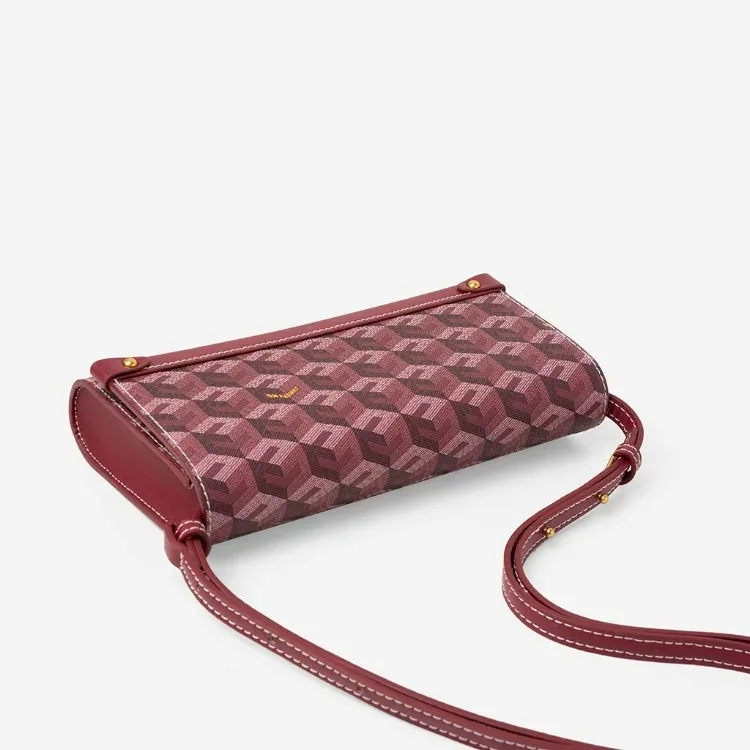 Diego Shoulder Bag Women Fashion Cubic Garden Monogram Print Luxury Designer Crossbody Bag Envelope Clutch Bag with Card Slots
