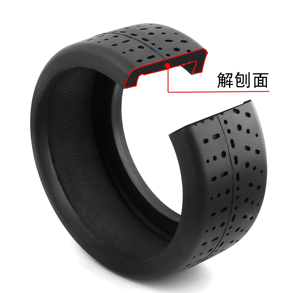RS Rubber Black Tire 102*45mm Tyre 17Mm Wheel Hex For Arrma 1/7 Infraction Felony Limitless RC Car Upgrade Parts
