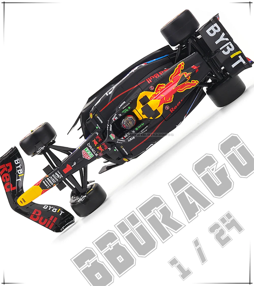 Bburago 1:24 2022~2024 F1 serie various style Red Bull RB19 Gran Premio de Austin SF23 W14 precision model car collection gift